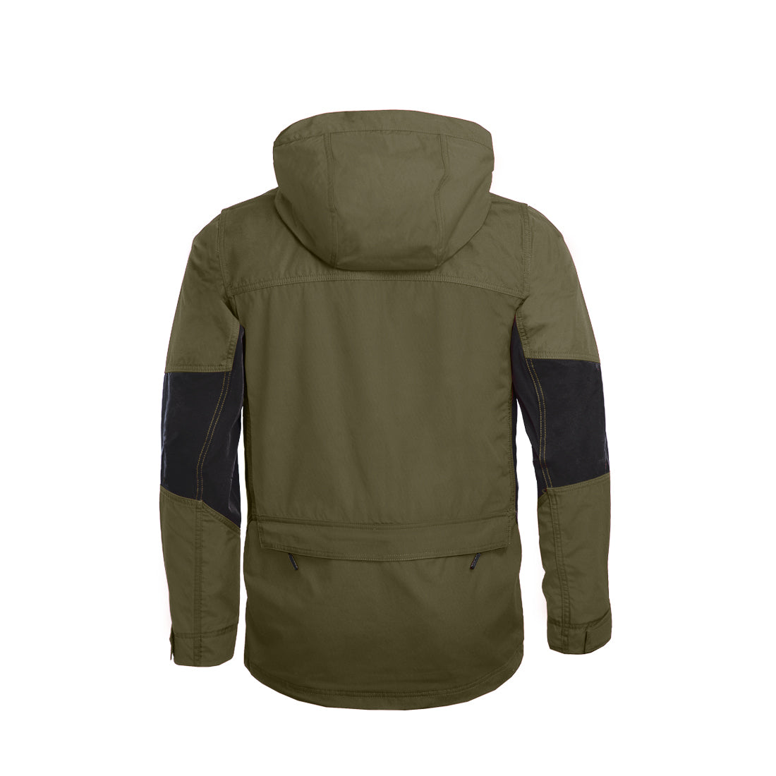 Arrak Men's Hybrid Jacket Olive Back with multiple pockets, windproof, perfect for dog walks