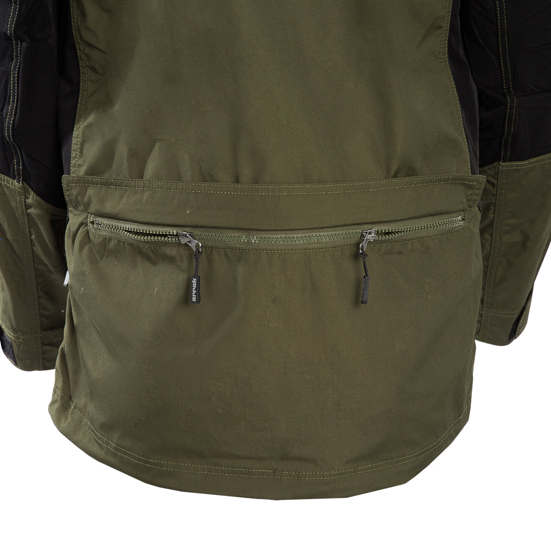 Arrak Men's Hybrid Jacket Olive Back pocket, windproof, perfect for dog walks