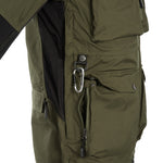 Arrak Men's Hybrid Jacket Olive accessories, multiple pockets, windproof, perfect for dog walks