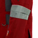 Arrak Men's Original Jacket Red Grey Arm reflective, waterproof for the outdoor dog owner