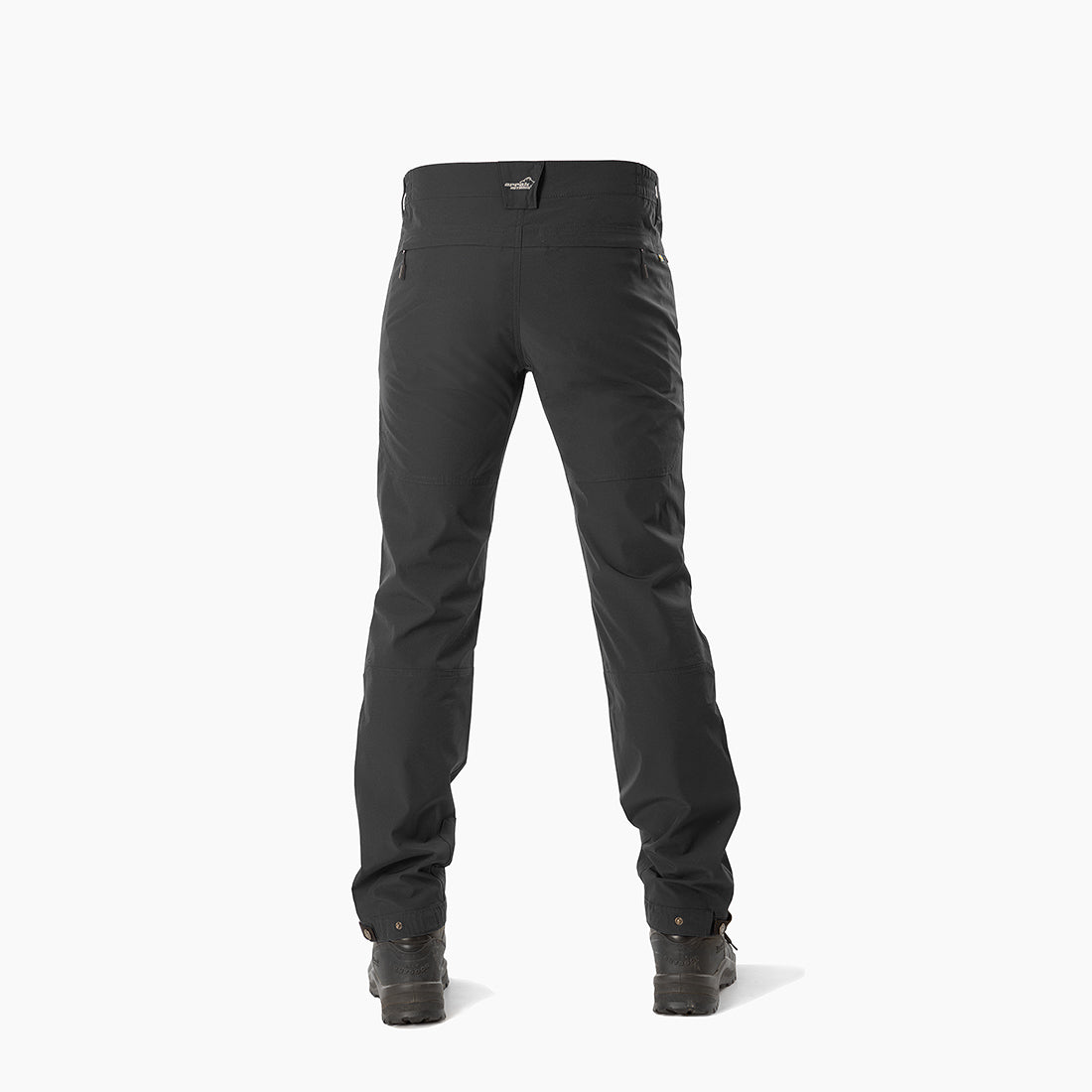 Arrak Men's Quick Dry Trousers Black back waterproof, stretchy, with multiple pockets.