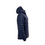 Arrak Women's Warmy Jacket Navy side with multiple pockets, windproof, thermal, lightweight, perfect to keep you warm on dog walks