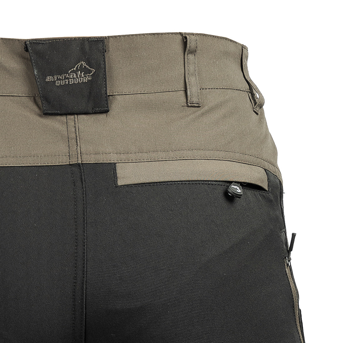Arrak Women's Active Stretch Trousers Brown back pocket, durable, stretchy, with multiple pockets, water repellent.