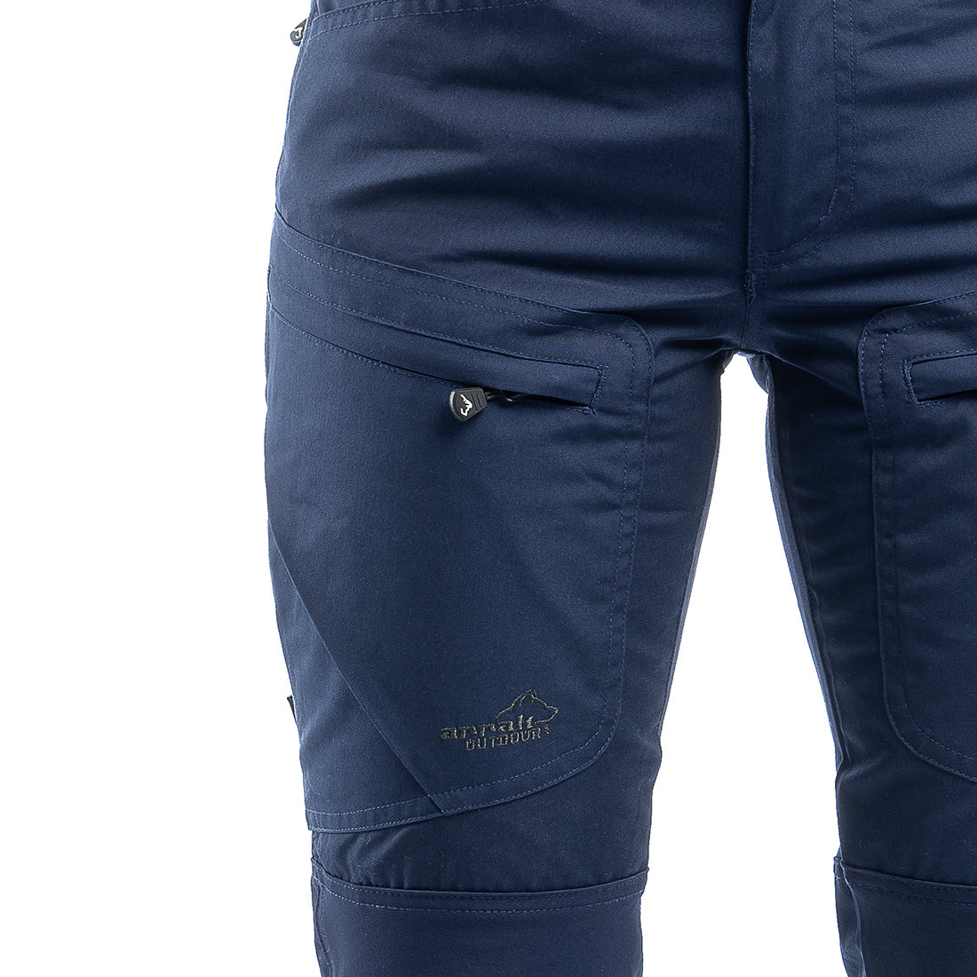 Arrak Women's Active Stretch Trousers Navy detail pocket durable, stretchy, with multiple pockets, water repellent.