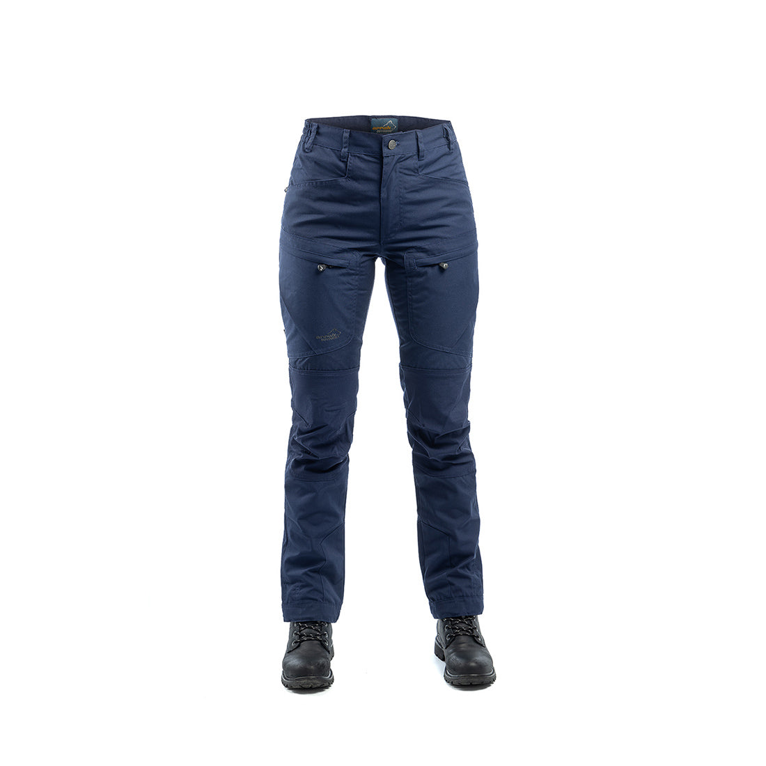Arrak Women's Active Stretch Trousers Navy front durable, stretchy, with multiple pockets, water repellent.