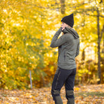 Arrak Women's Active Stretch Trousers Olive model back durable, stretchy, with multiple pockets, water repellent.