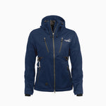 Arrak Women's Akka Softshell Jacket Navy Front with multiple pockets, water repellent for dog walking
