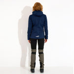 Arrak Women's Akka Softshell Jacket Navy Lady Back Pocket with multiple pockets, water repellent for dog walking