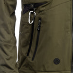 Arrak Women's Akka Softshell Jacket Olive Detail with multiple pockets, water repellent for dog walking