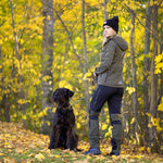 Arrak Women's Akka Softshell Jacket Olive Lady Back Pocket with multiple pockets, water repellent for dog walking