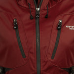 Arrak Women's Akka Softshell Jacket Red Chest with multiple pockets, water repellent for dog walking