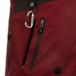 Arrak Women's Akka Softshell Jacket Red Detail with multiple pockets, water repellent for dog walking