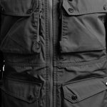 Arrak Women's Hybrid Jacket Black detail pockets, windproof, perfect for dog walks