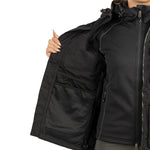 Arrak Women's Hybrid Jacket Black inside pockets, windproof, perfect for dog walks