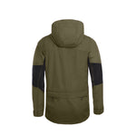 Arrak Women's Hybrid Jacket Olive Back with multiple pockets, windproof, perfect for dog walks