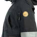 Arrak Women's Original Jacket Black Arm pocket detail, waterproof for the outdoor dog owner