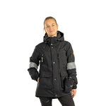 Arrak Women's Original Jacket Black Front with multiple pockets, waterproof for the outdoor dog owner