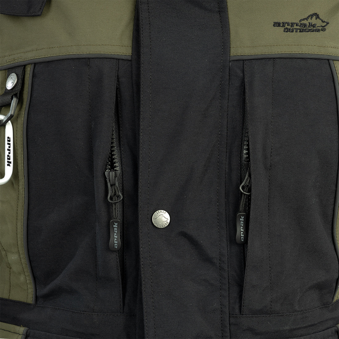 Arrak Women's Original Jacket Olive Detail Pockets, waterproof for the outdoor dog owner