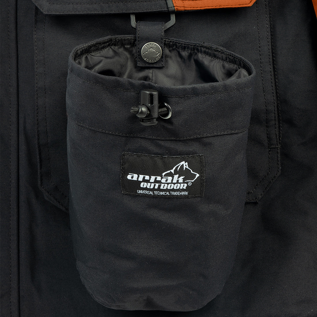 Arrak Women's Original Jacket Orange Gray Treat Pouch waterproof for the outdoor dog owner