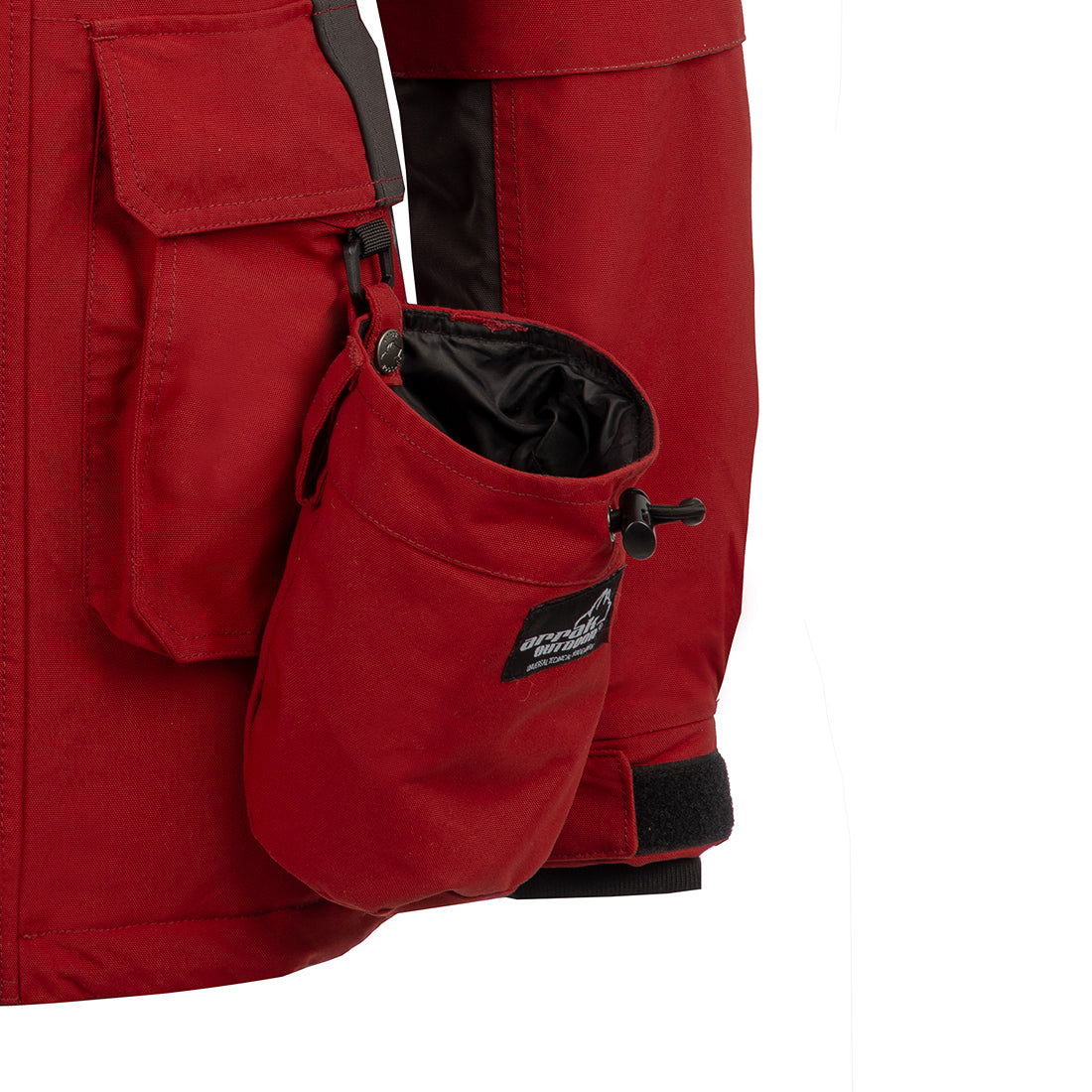 Arrak Women's Original Jacket Red Grey Treat Pouch waterproof for the outdoor dog owner