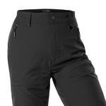 Arrak Women's Quick Dry Trousers Black side pocket waterproof, stretchy, with multiple pockets.