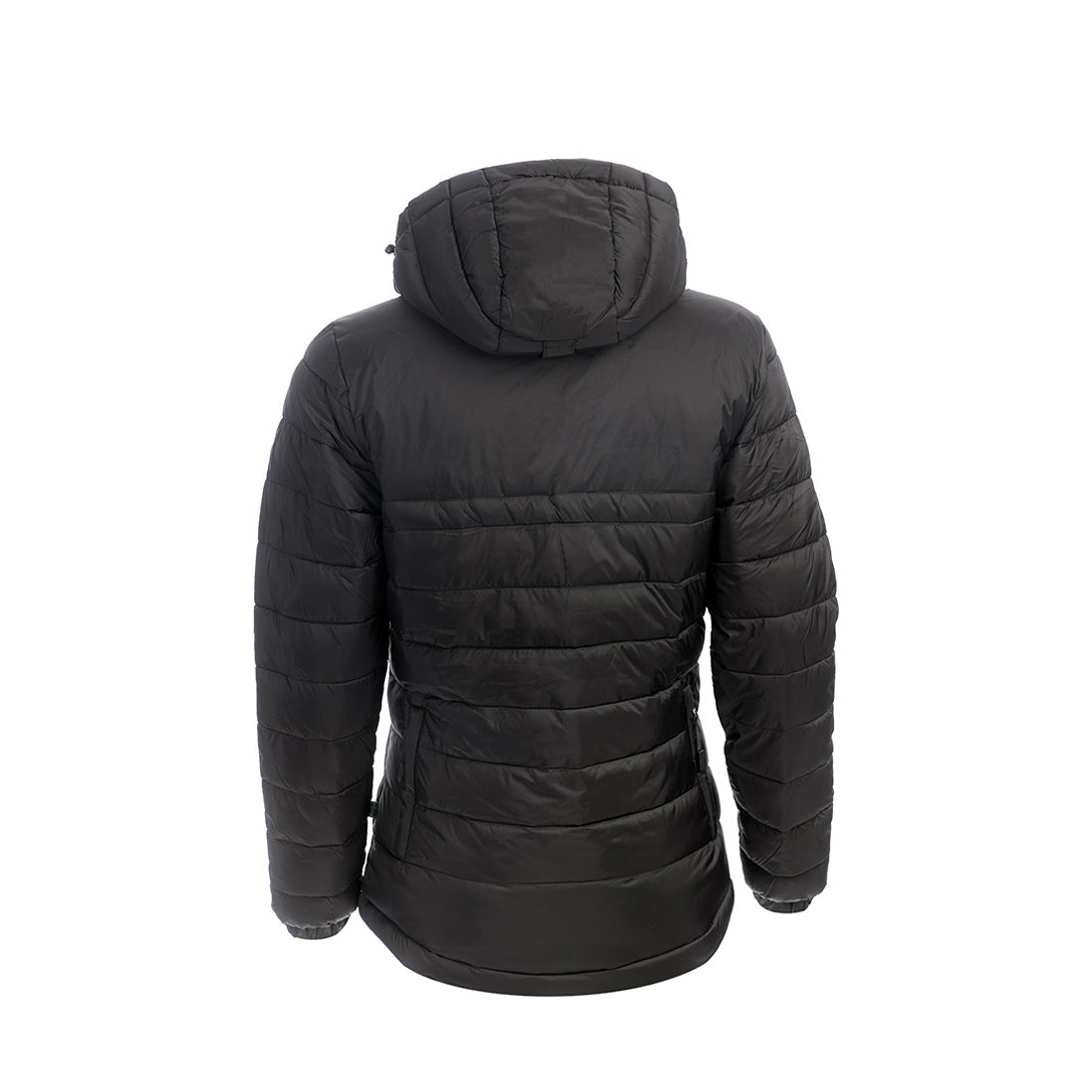 Arrak Women's Warmy Jacket Black back with multiple pockets, windproof, thermal, lightweight, perfect to keep you warm on dog walks