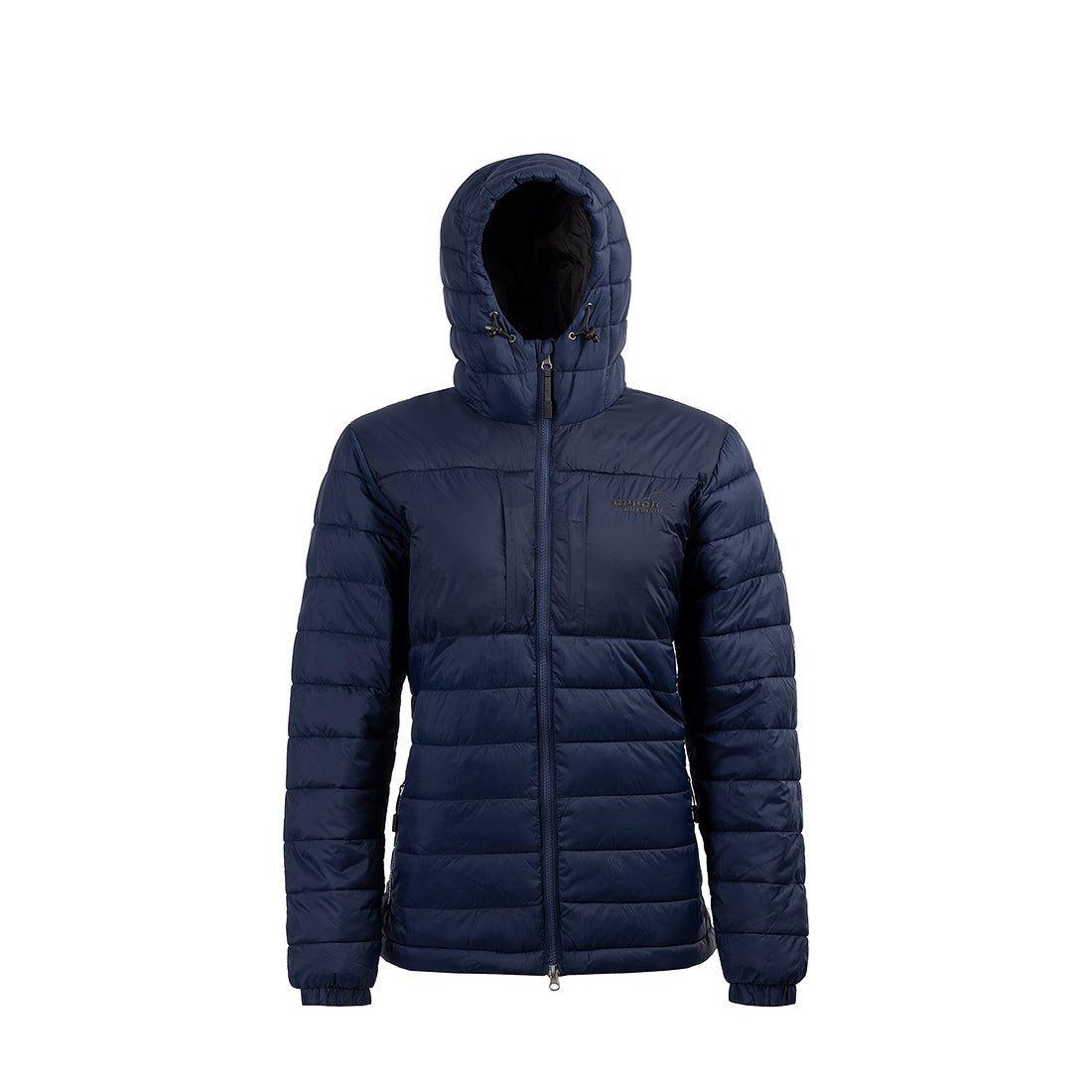 Arrak Women's Warmy Jacket Navy hooded with multiple pockets, windproof, thermal, lightweight, perfect to keep you warm on dog walks