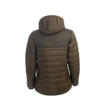 Arrak Women's Warmy Jacket Olive back with multiple pockets, windproof, thermal, lightweight, perfect to keep you warm on dog walks