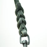 Black Leather Leash 10mm black clip