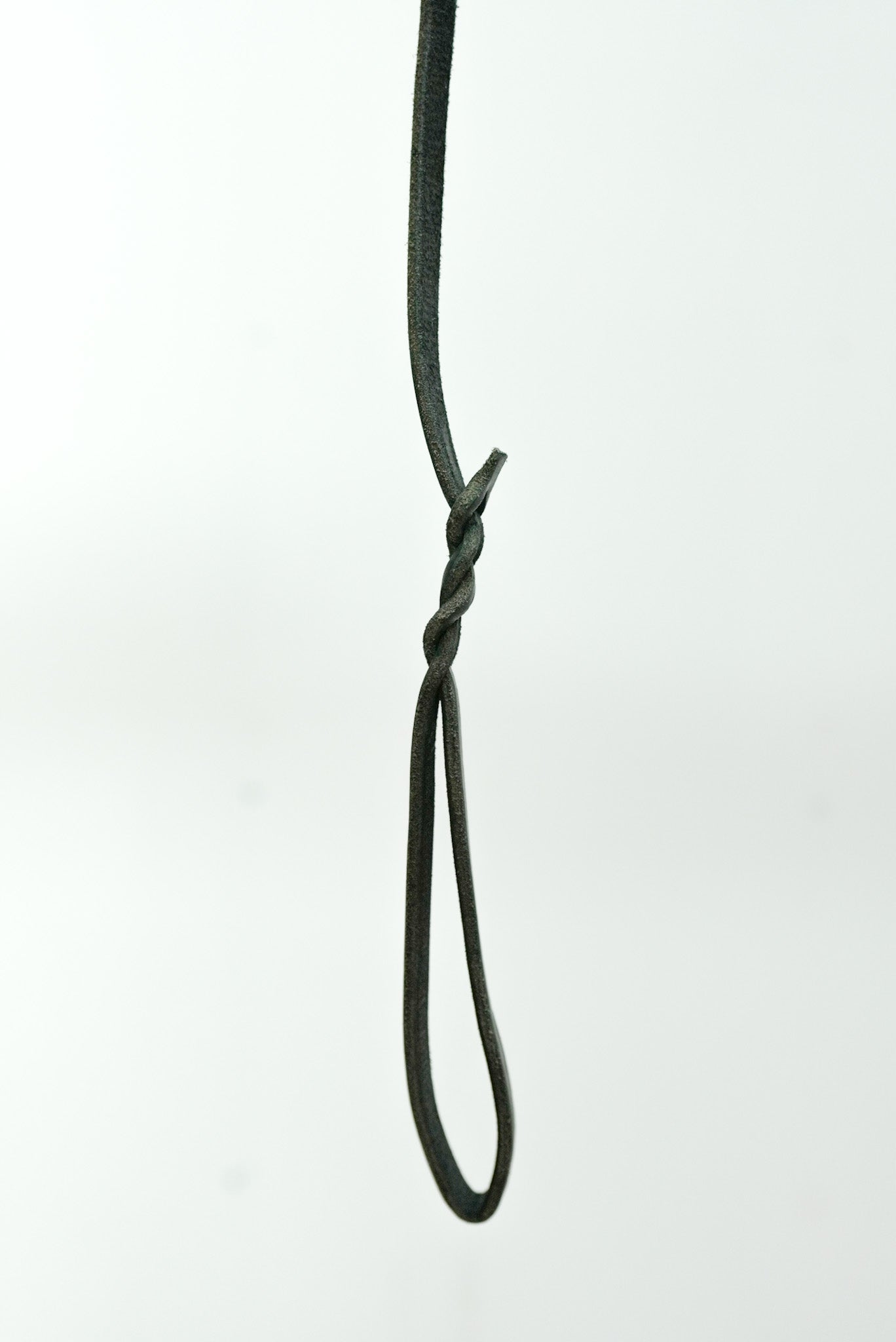Black Leather Leash 10mm handle