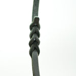Black Leather Leash 10mm handle