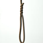Brown Leather Leash with braided handle