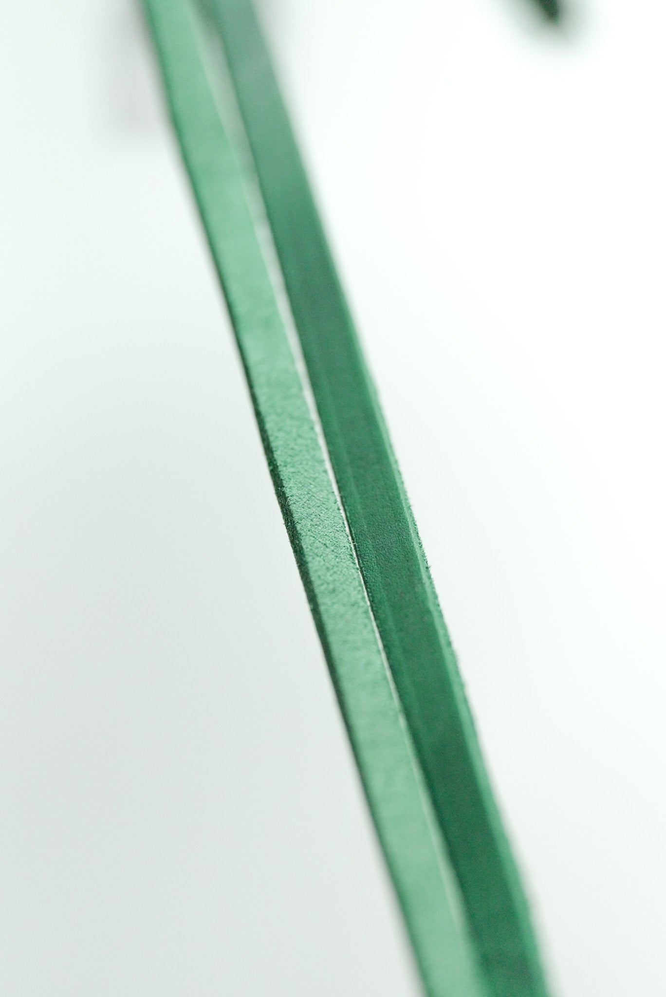 Green Leather Leash 10mm