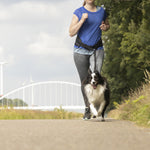 Karlie Flamingo Canicross Jogging Lead with Waist Belt Black in use
