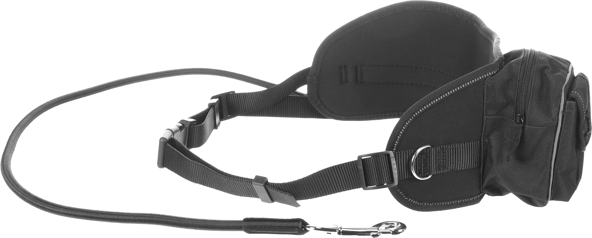 Karlie Flamingo Elastic Jogging Lead Waist Belt Black main