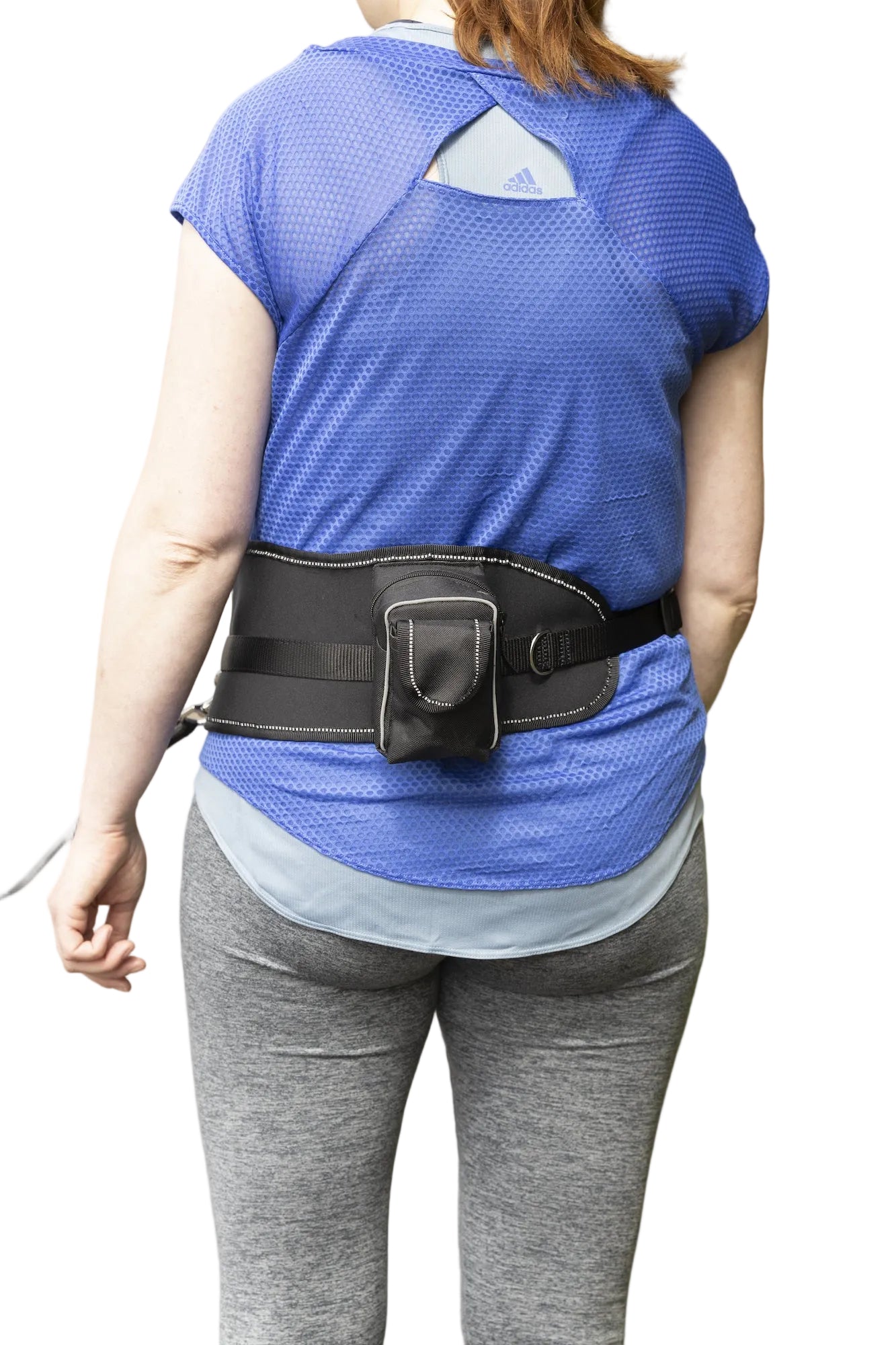 Karlie Flamingo Elastic Jogging Lead with Waist Belt Black back pocket