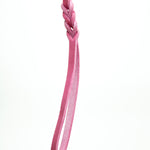 Pink Leather Leash with handle