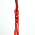 Red Leather Leash 10mm handle