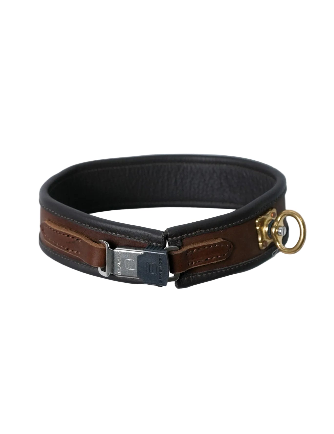 Schweikert Leather Hunting Dog Collar with Brass Swivel