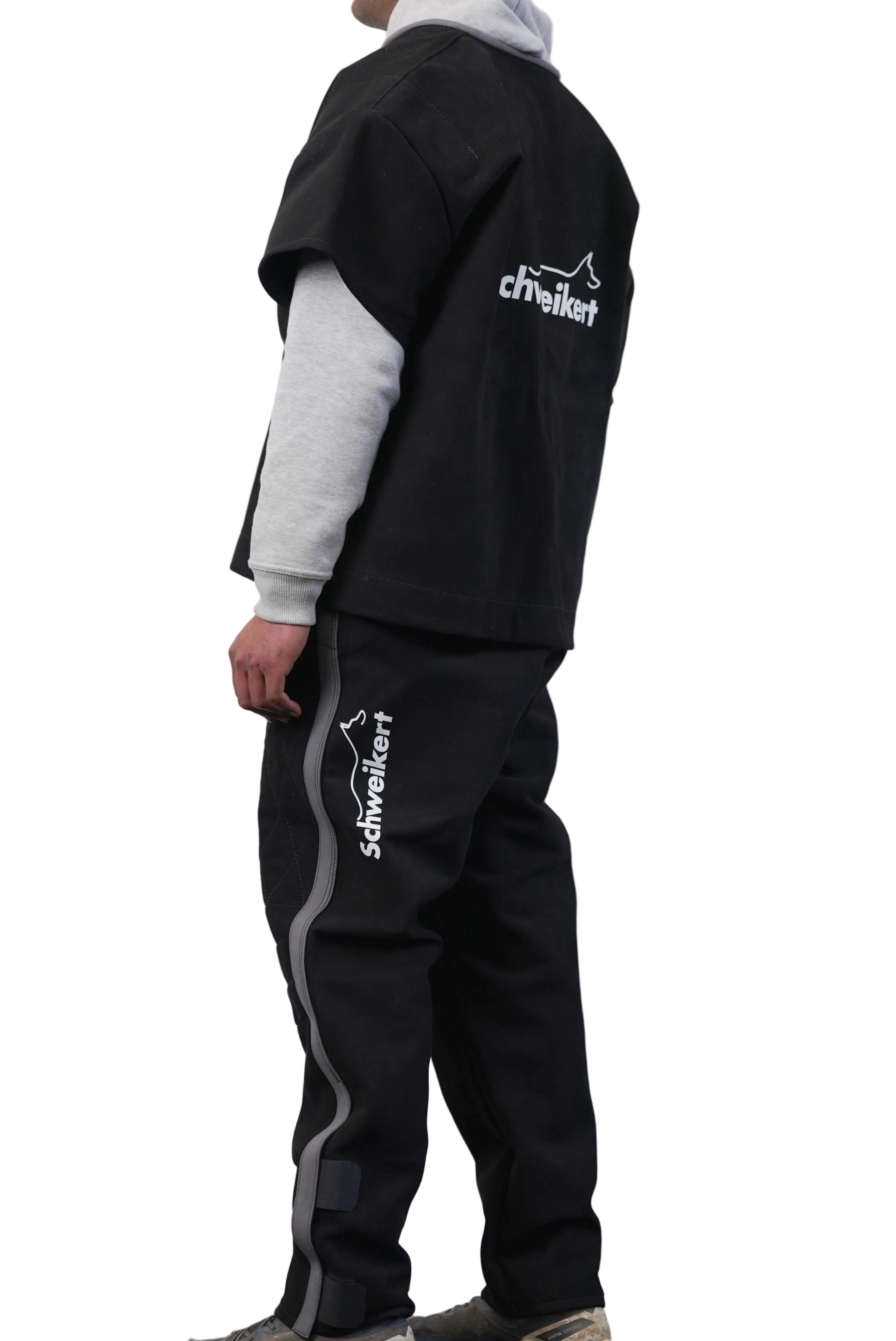 Schweikert Aero Protection Jacket  black gray alternate side rear