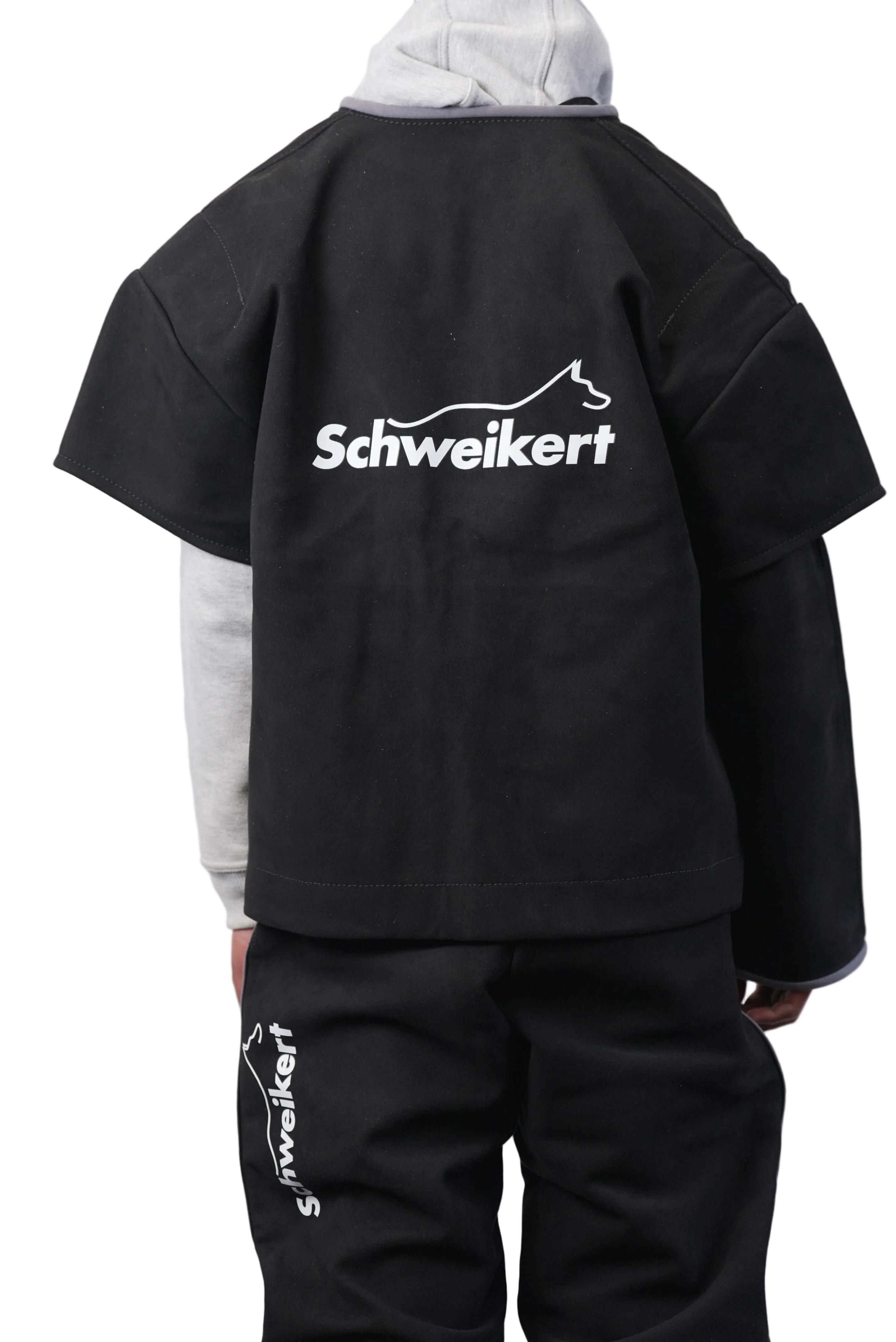 Schweikert Aero Protection Jacket black gray rear