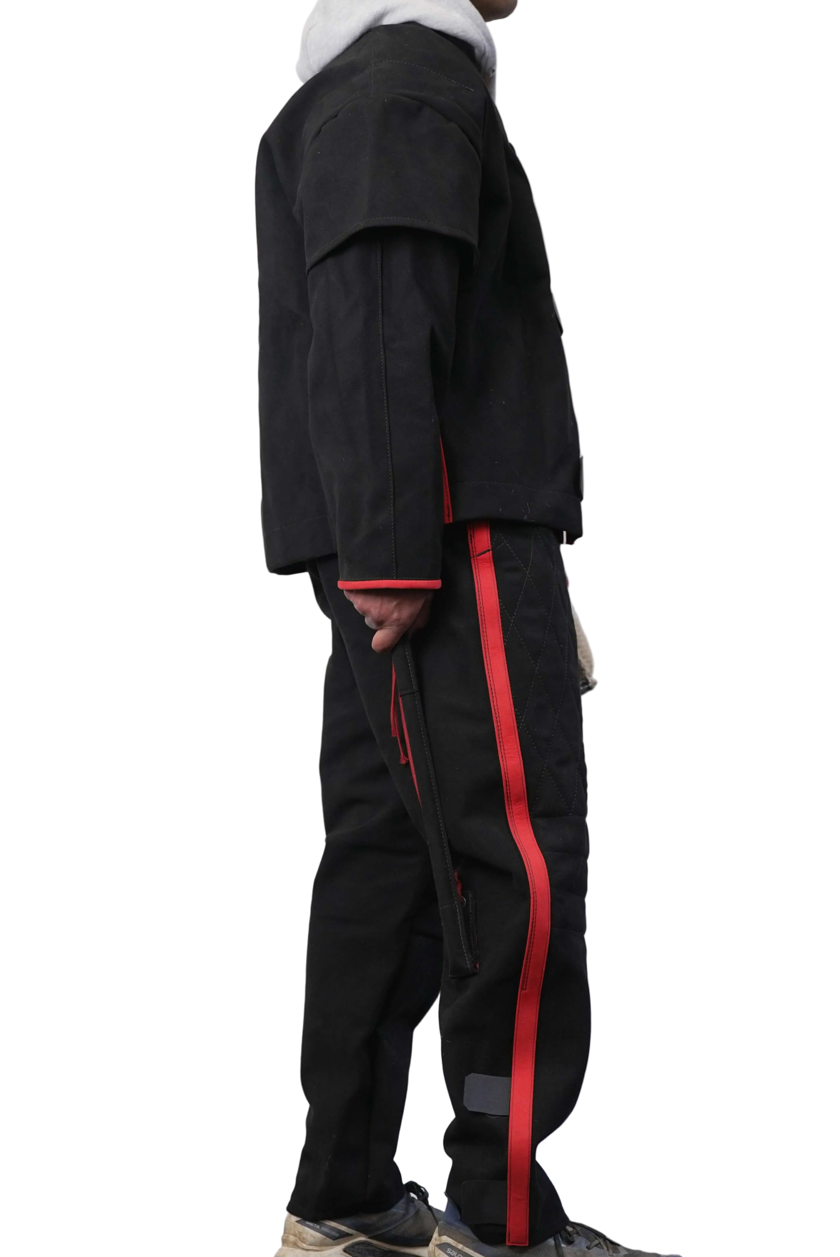 Schweikert Aero Protection Jacket Red Black side