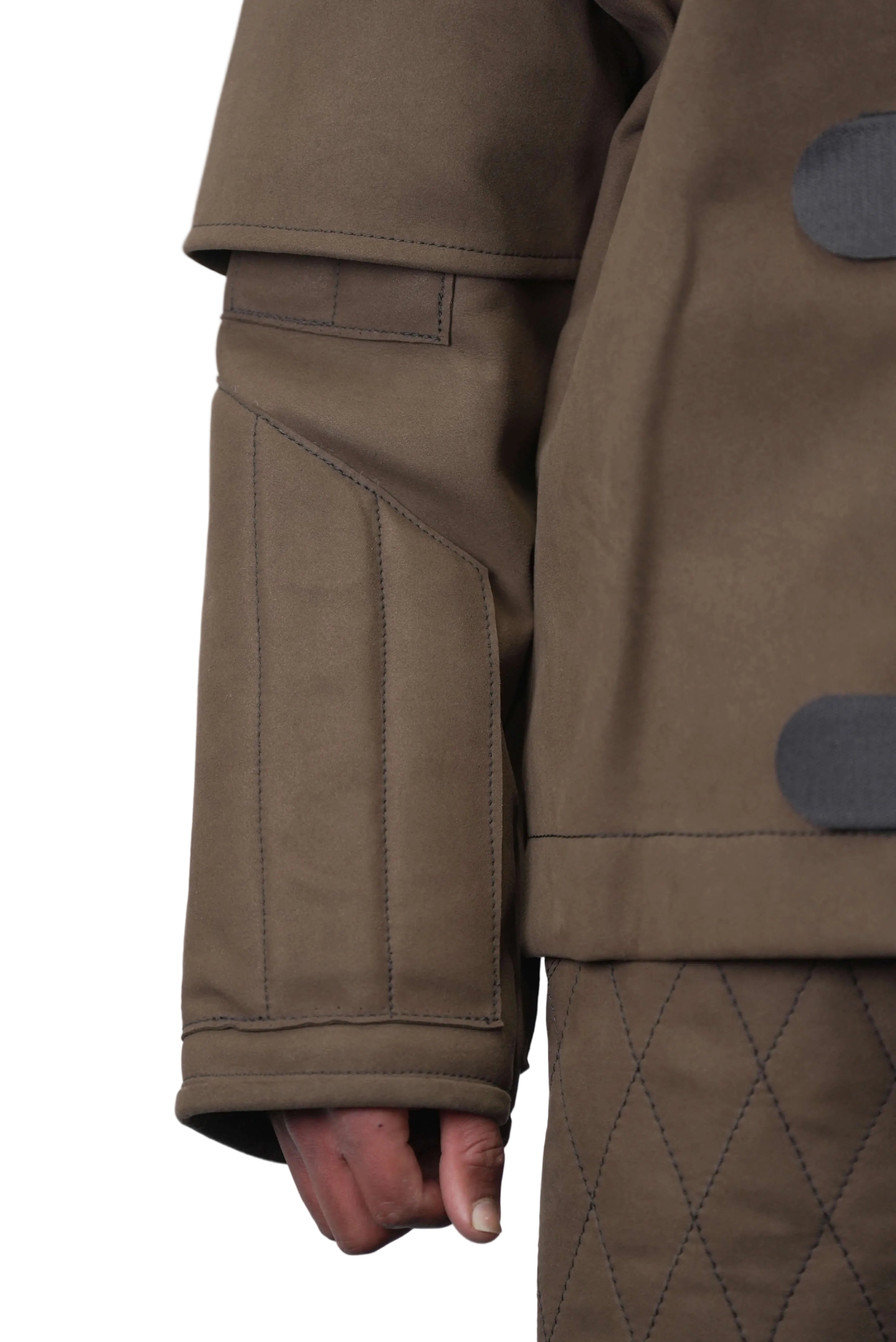 Schweikert Aero  Protection Jacket brown arm sleeve