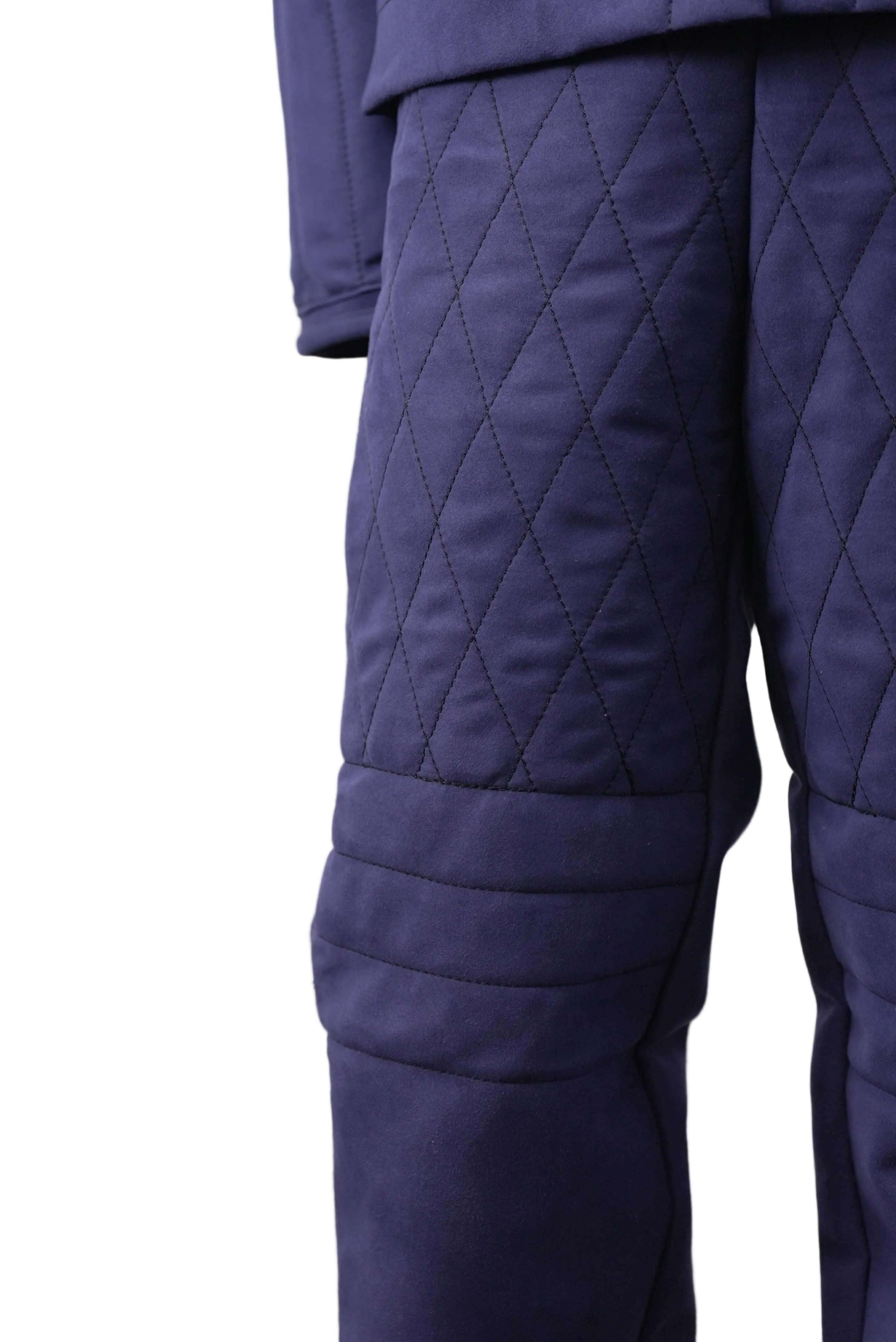 Schweikert Aero Protection Scratch Pants blue leg detail