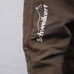 Schweikert Aero Protection Scratch Pants brown leg detail