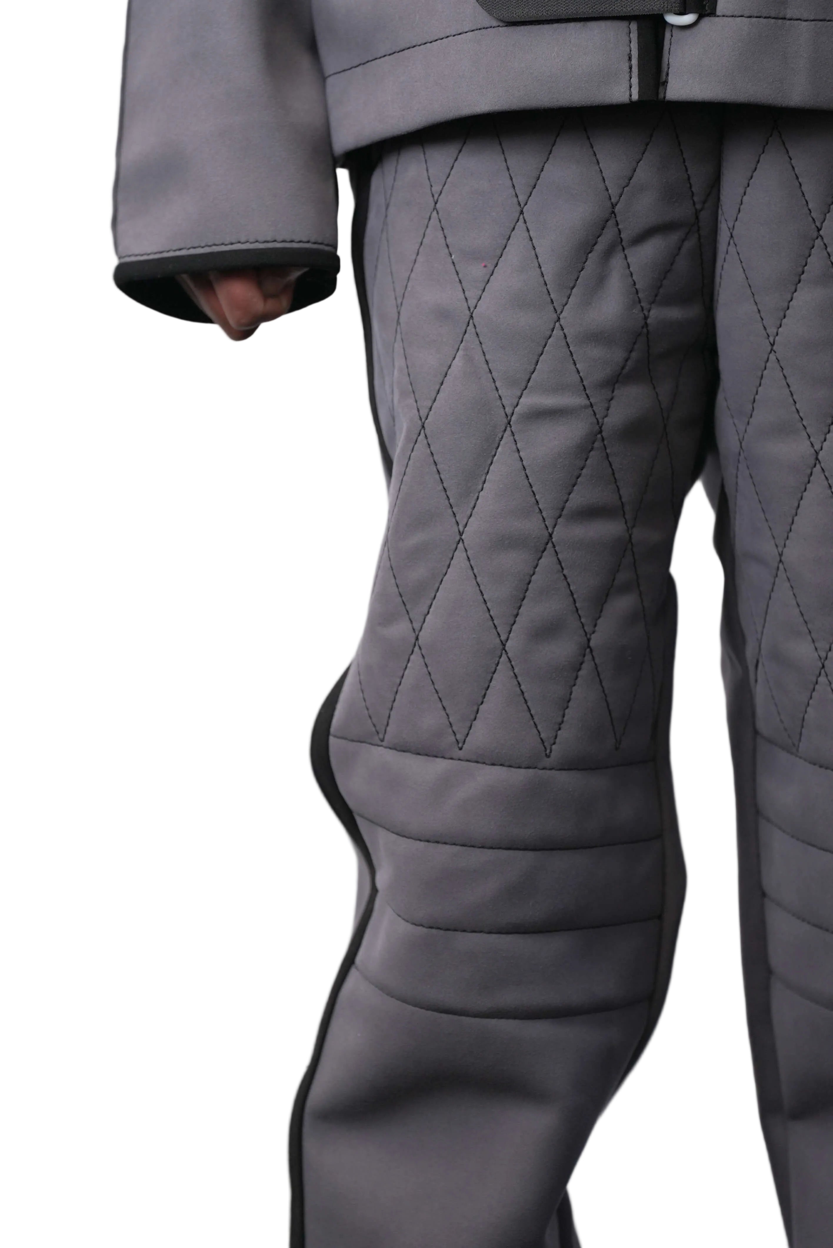 Schweikert Aero Protection Scratch Pants grey leg detail