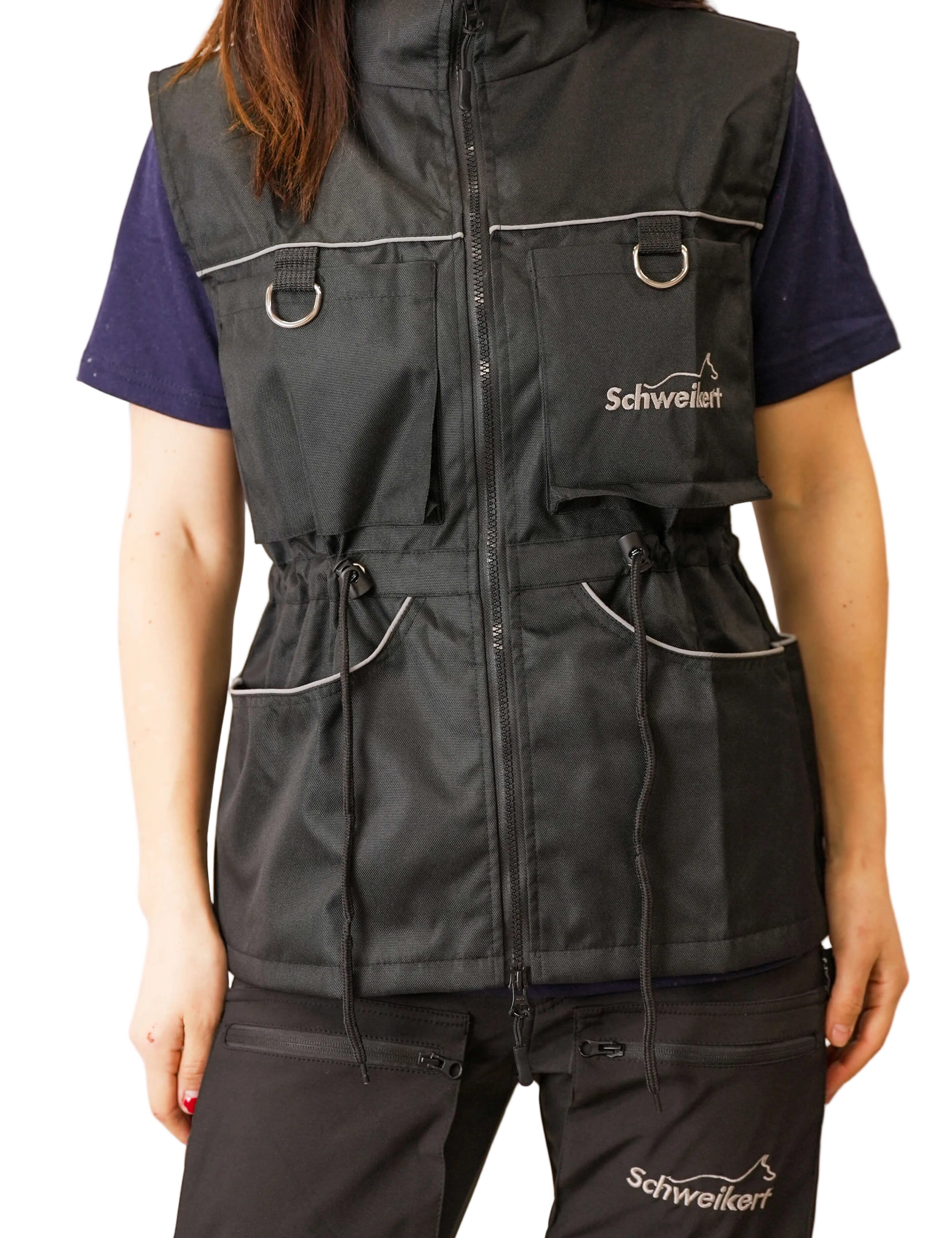 Schweikert Cordura Dog Training Vest Unisex Black front alternate