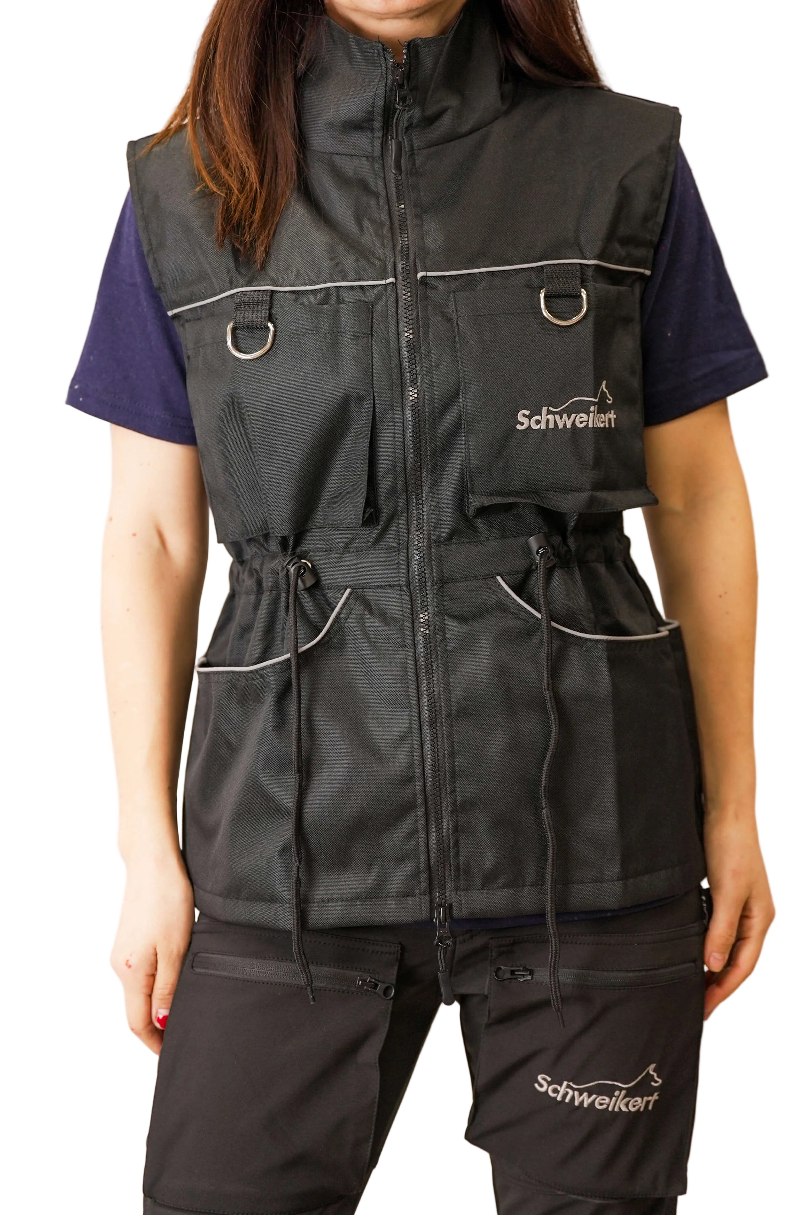 Schweikert Cordura Dog Training Vest Unisex Black front alternate