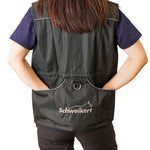 Schweikert Cordura Dog Training Vest Unisex Black rear pockets