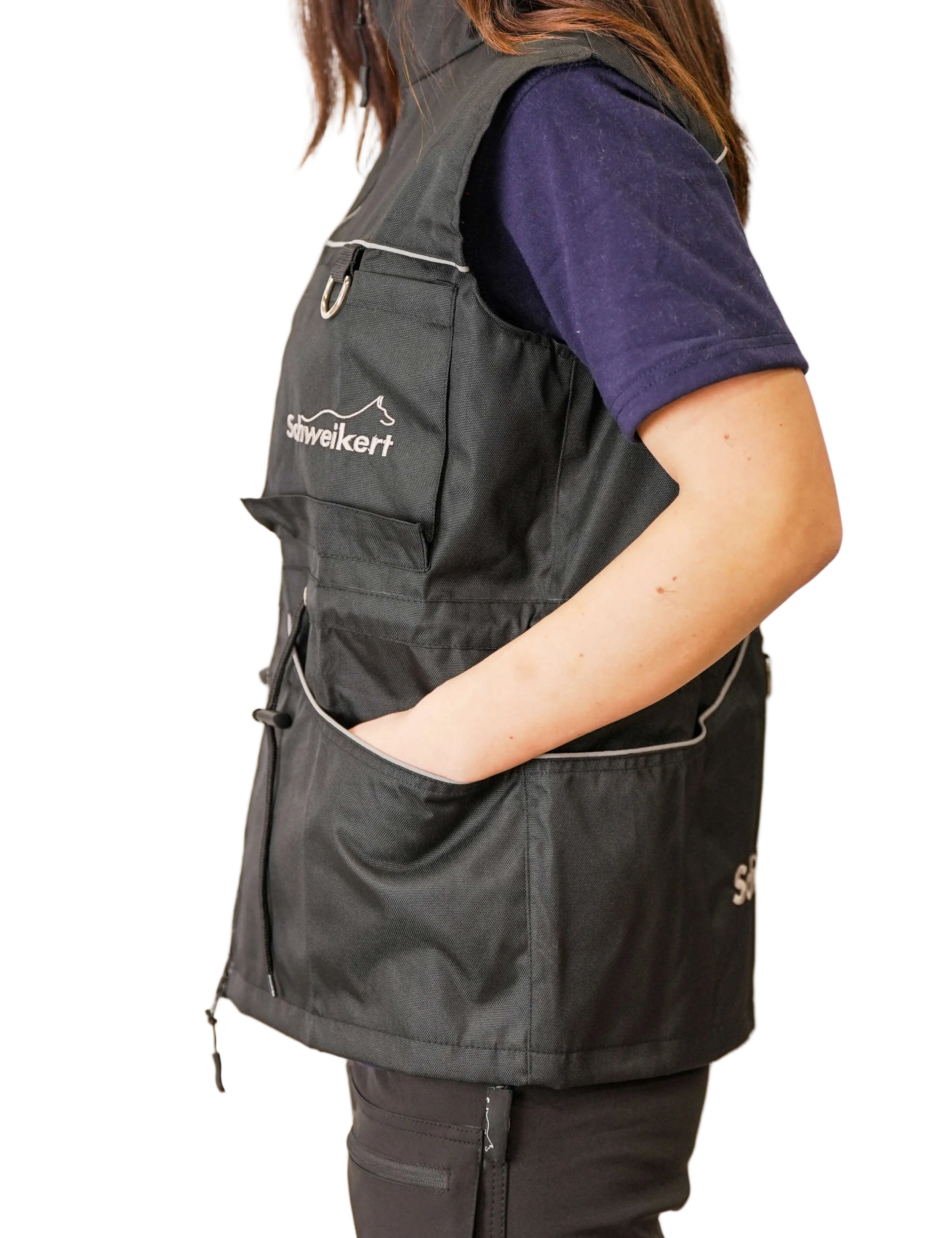 Schweikert Cordura Dog Training Vest Unisex Black black side